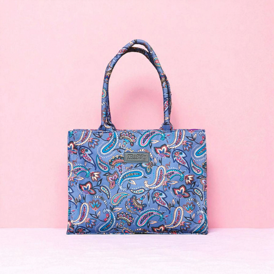 ZELLBURY Leaf Gilded Whisper Canvas Bag
