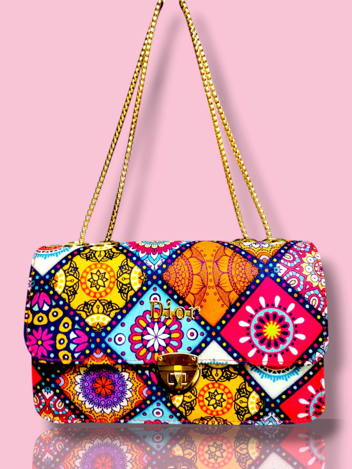 Floral Canvas Crossbody Bag