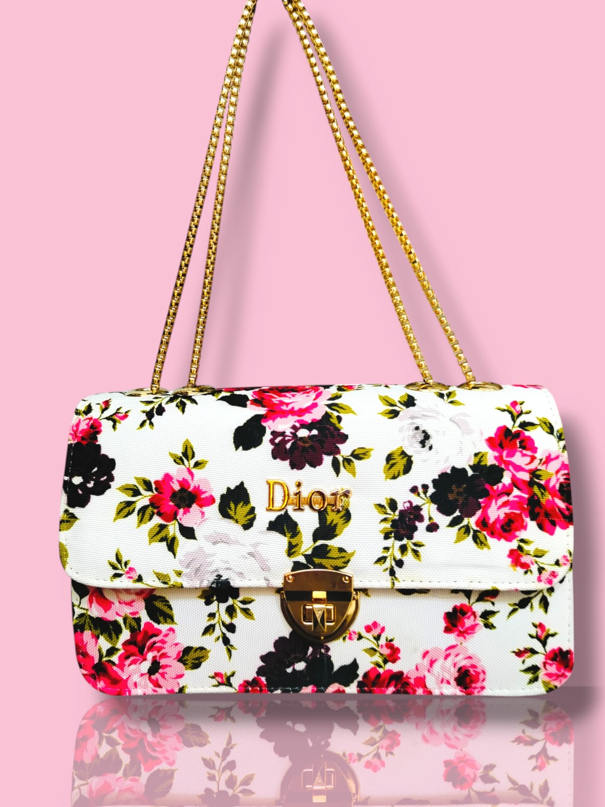 Floral Canvas Crossbody Bag