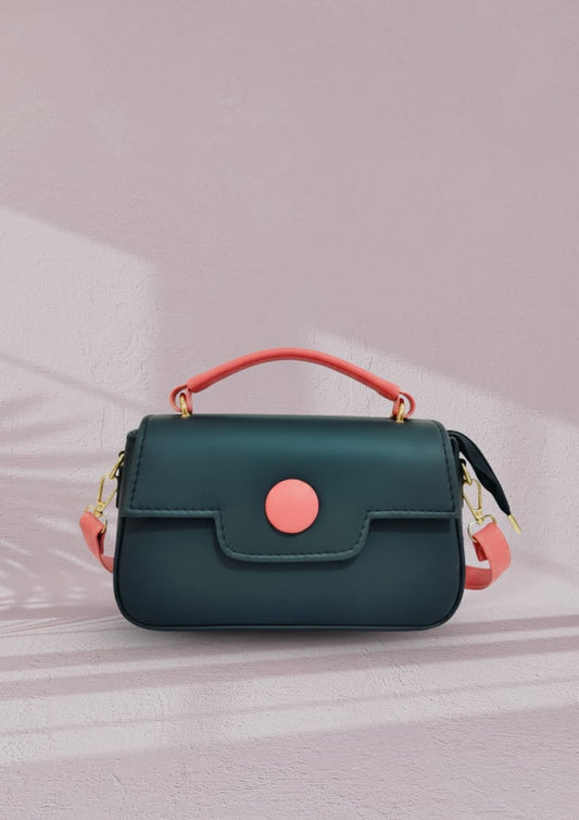 Dot Luxe Crossbody Bag - Black