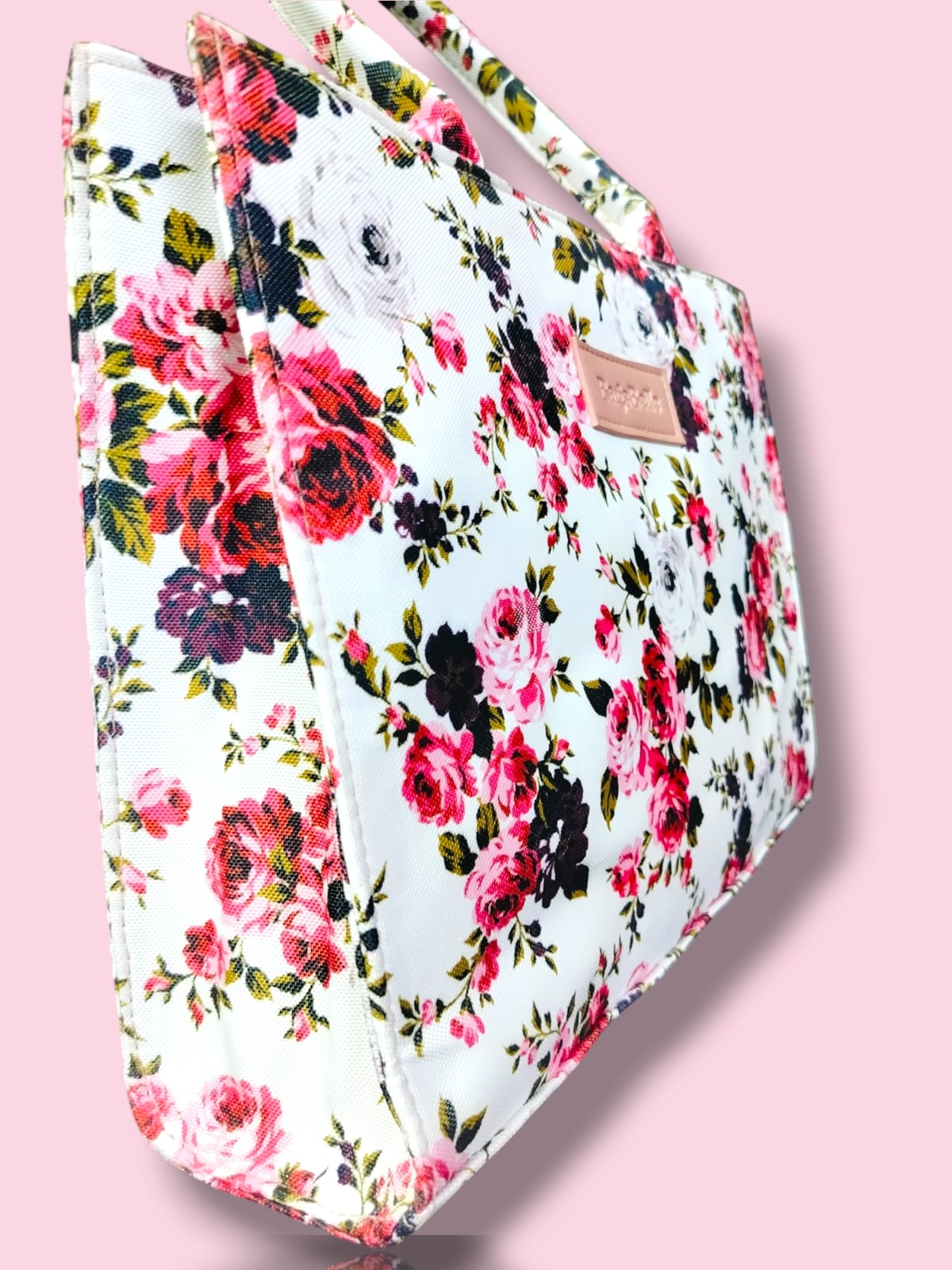 White Blossom Canvas Tote Bag