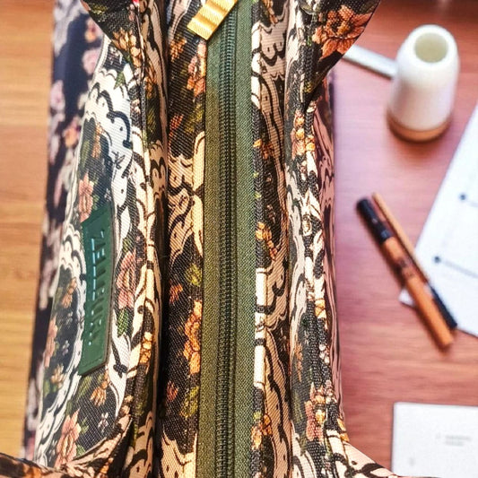 ZELLBURY Elegant  Floral Canvas Tote Bag