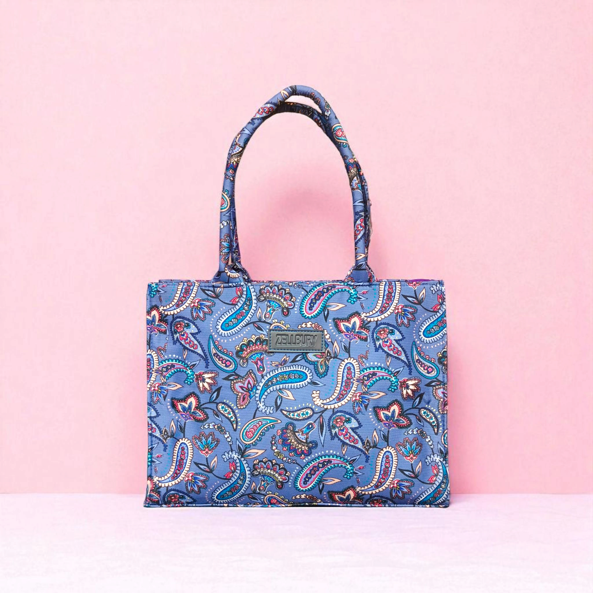 ZELLBURY Leaf Gilded Whisper Canvas Bag