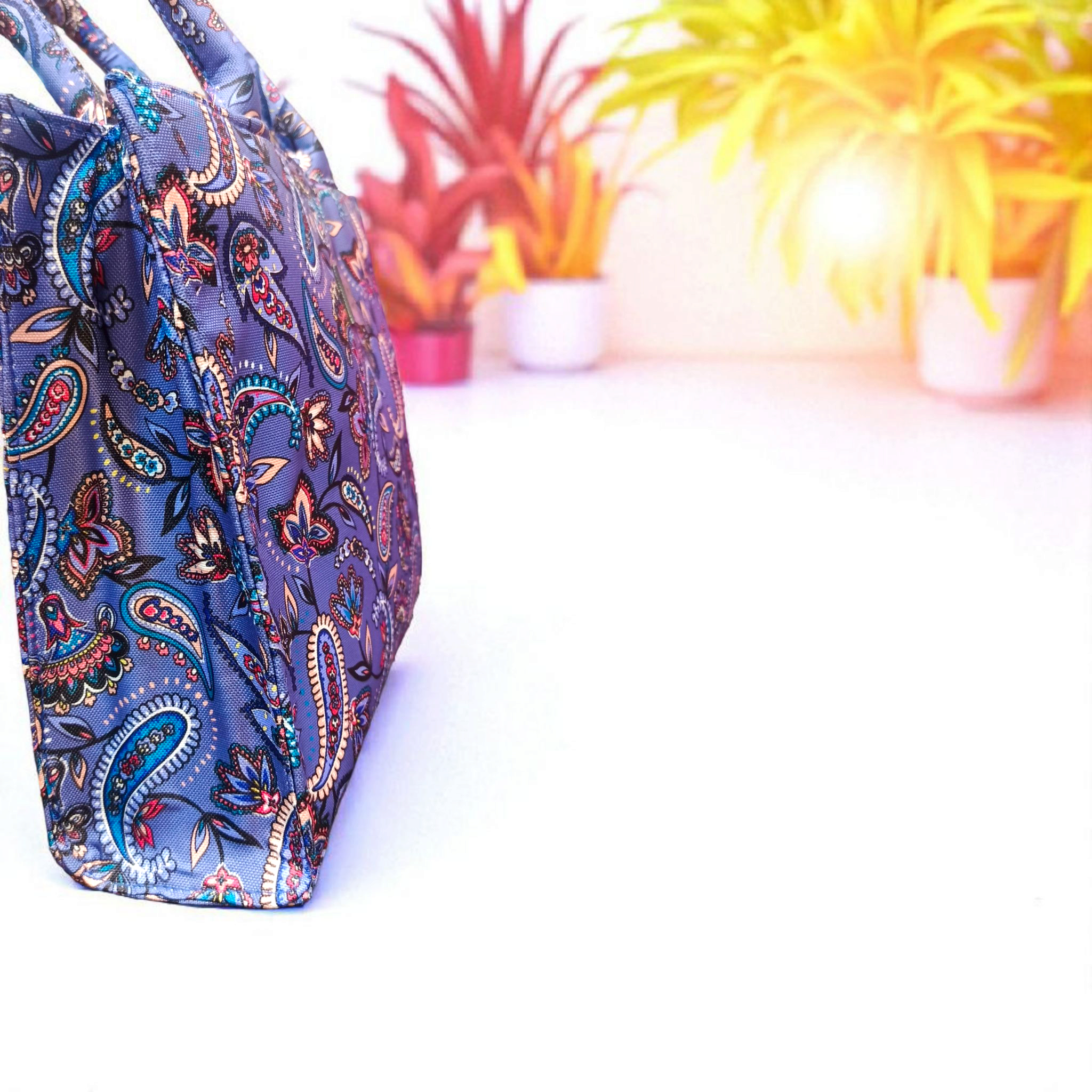 ZELLBURY Leaf Gilded Whisper Canvas Bag