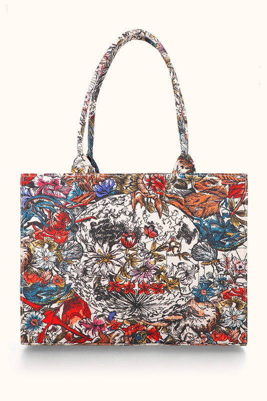 🌸 Floral Canvas Tote Bag