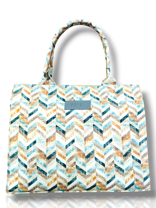 TBS Urban Chevron Canvas Tote Bag