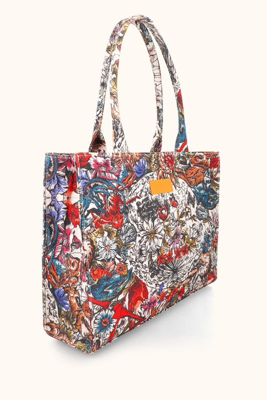 🌸 Floral Canvas Tote Bag