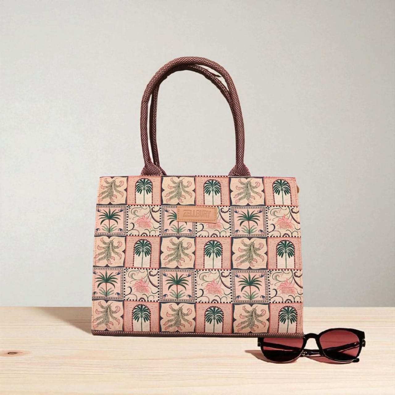 ZELLBUR Blossom Canvas Tote Bag