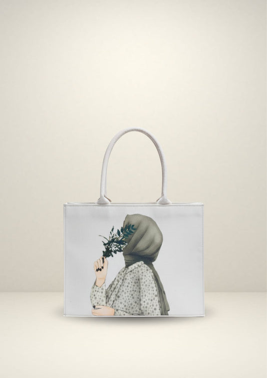 🌸 Hijabee Canvas Tote Bag